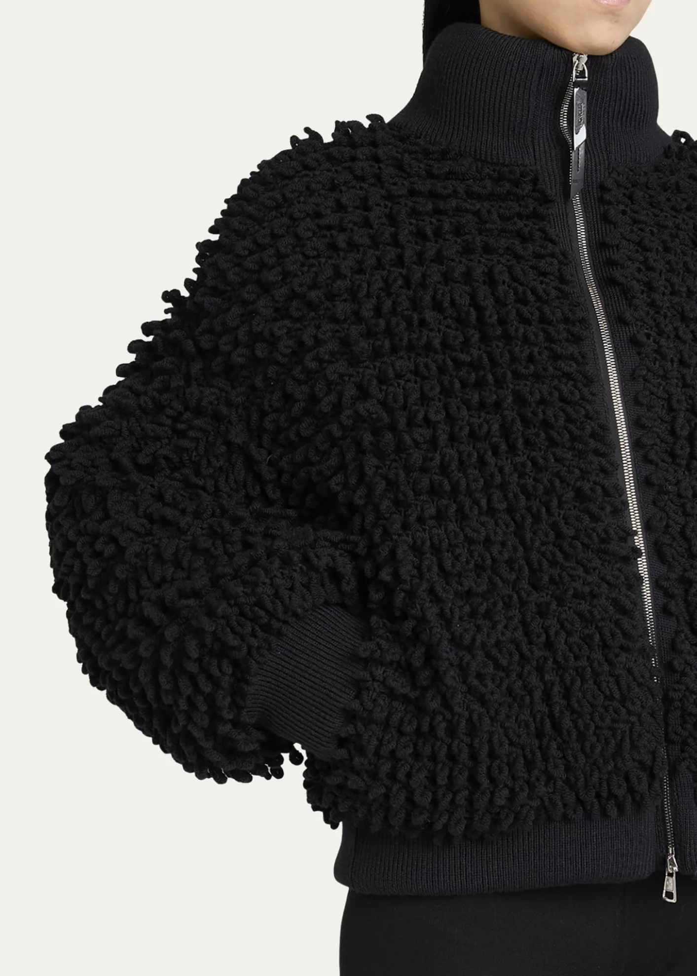 Moncler Geniusx EE72 by Edward Enninful Wool Blend Zip-Up Cardigan