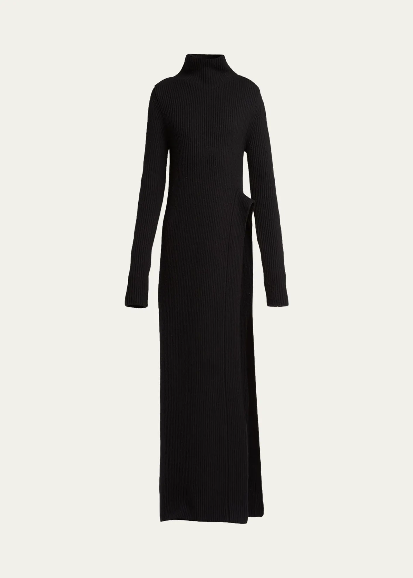 Moncler Geniusx Jil Sander Asymmetric Wool Turtleneck Dress