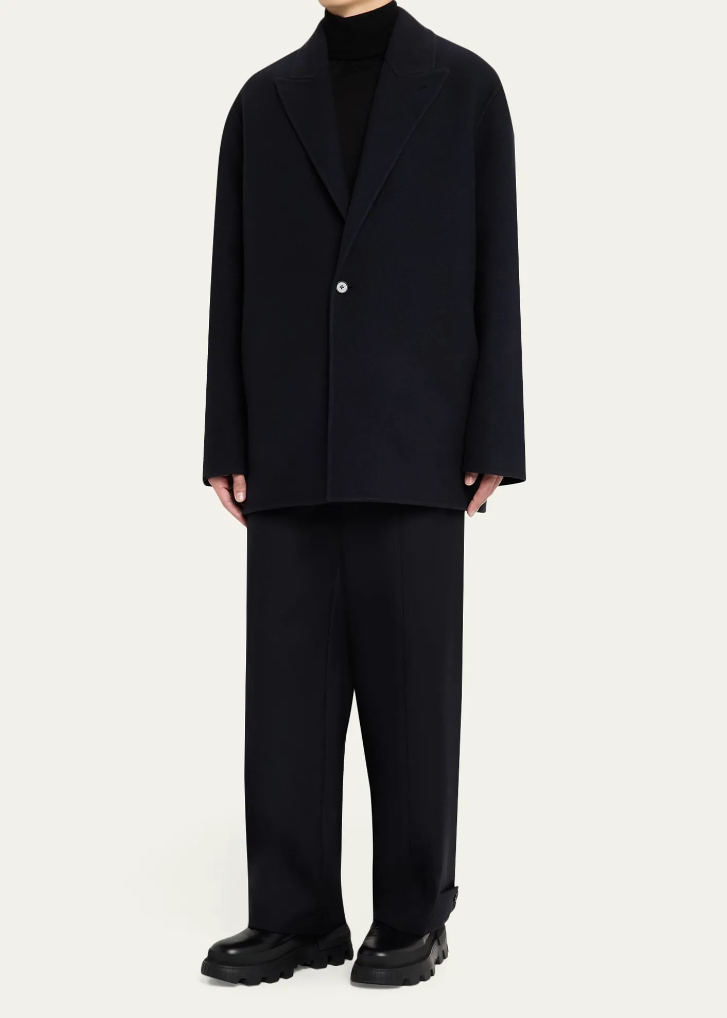 Moncler Geniusx JIL SANDER Men's Rhamnose 3-in-1 Wool Mono-Breasted Down Jacket