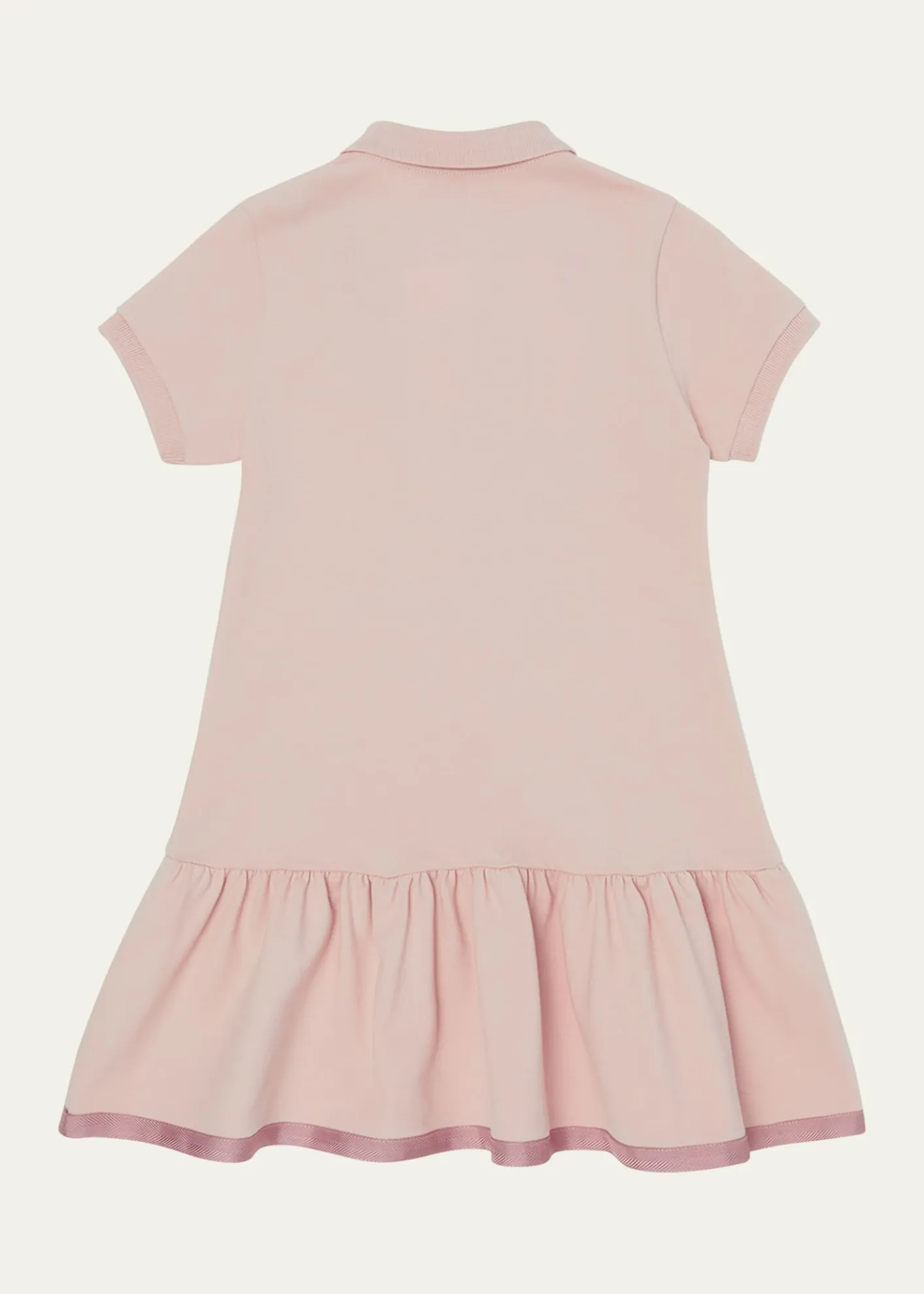MonclerGirl's Drop-Waist Short-Sleeve Polo Dress, Size 12-14