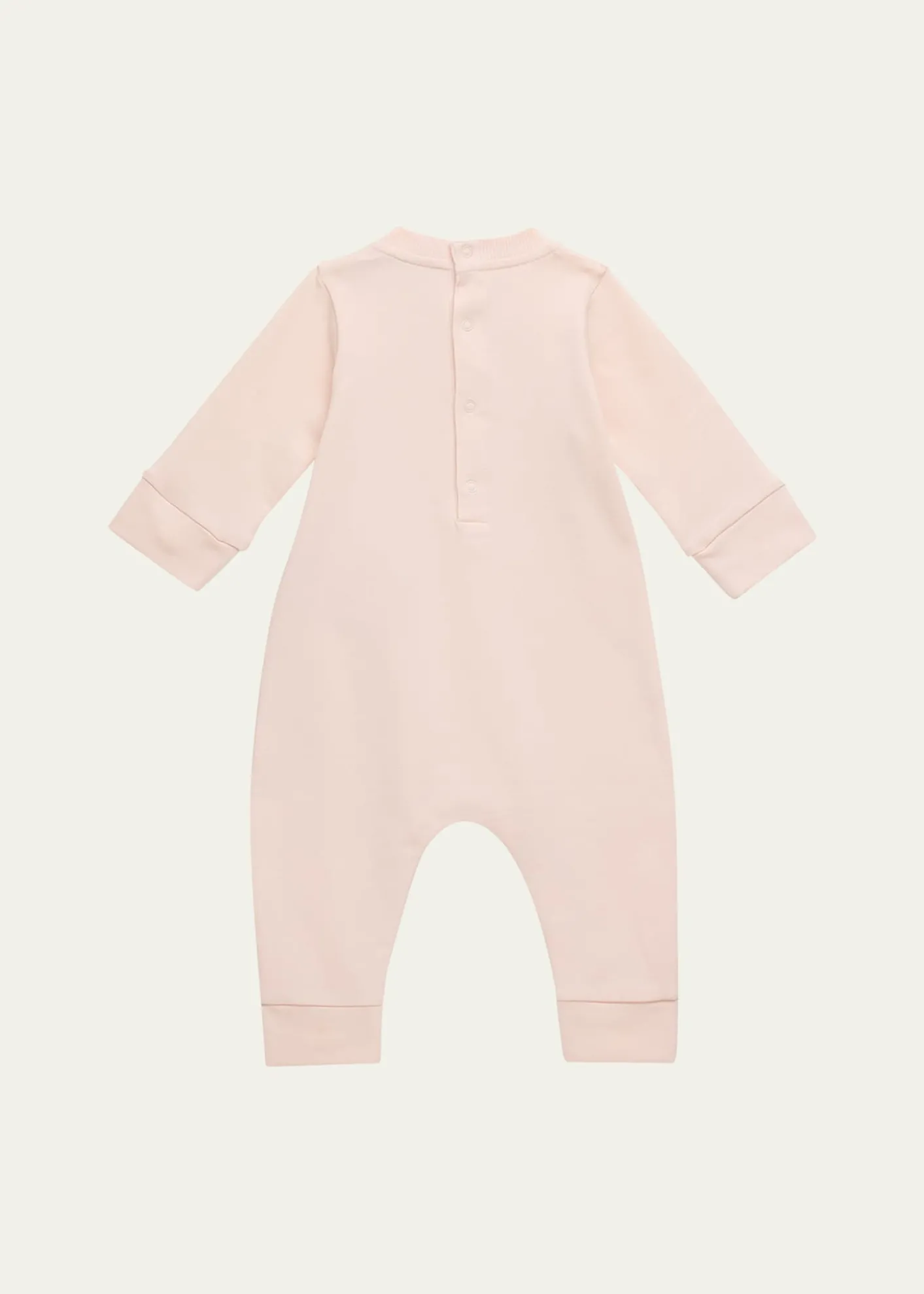 MonclerGirl's Logo-Print Coverall, Size Newborn-12M