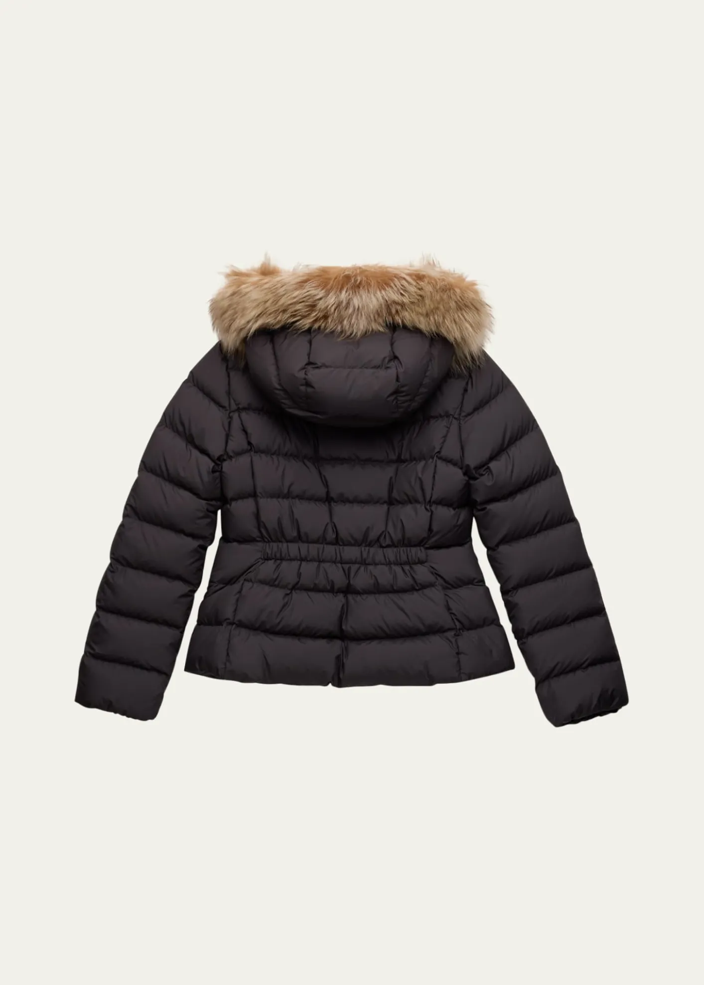 MonclerGirl's Bodette Puffer Jacket W/ Dyed Shearling Hood, Size 8-14