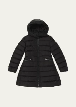 MonclerGirl's Charpal Hooded Long Down Coat, Size 4-6