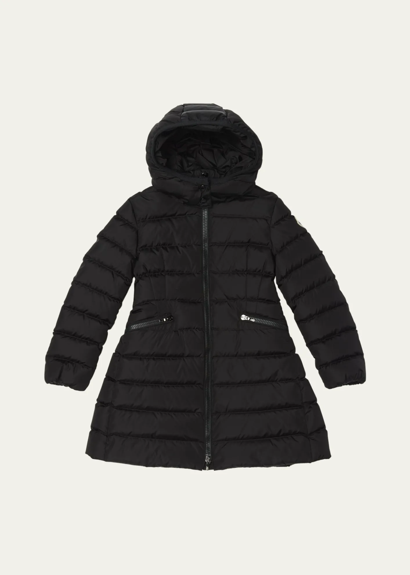 MonclerGirl's Charpal Hooded Long Down Coat, Size 4-6