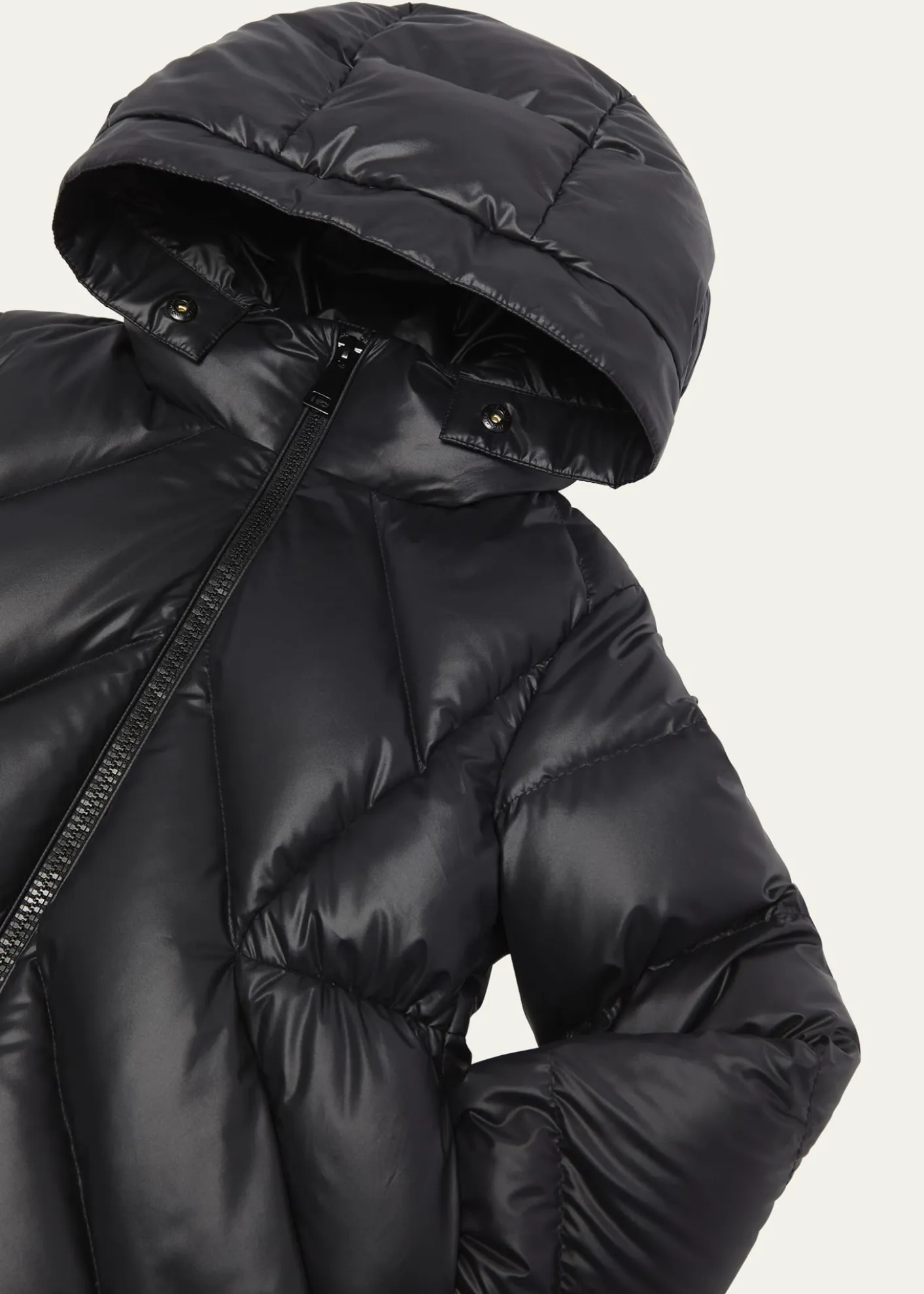 MonclerGirl's Domas Shearling Hooded Down Jacket, Size 12-14
