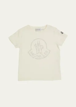 MonclerGirl's Embellished Bell Logo T-Shirt, Size 8-14