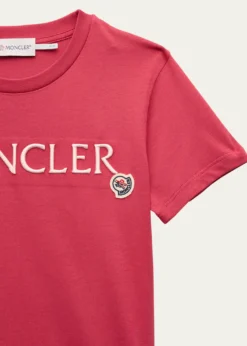 Moncler Girl's Embroidered Logo-Print T-Shirt, Size 8-14