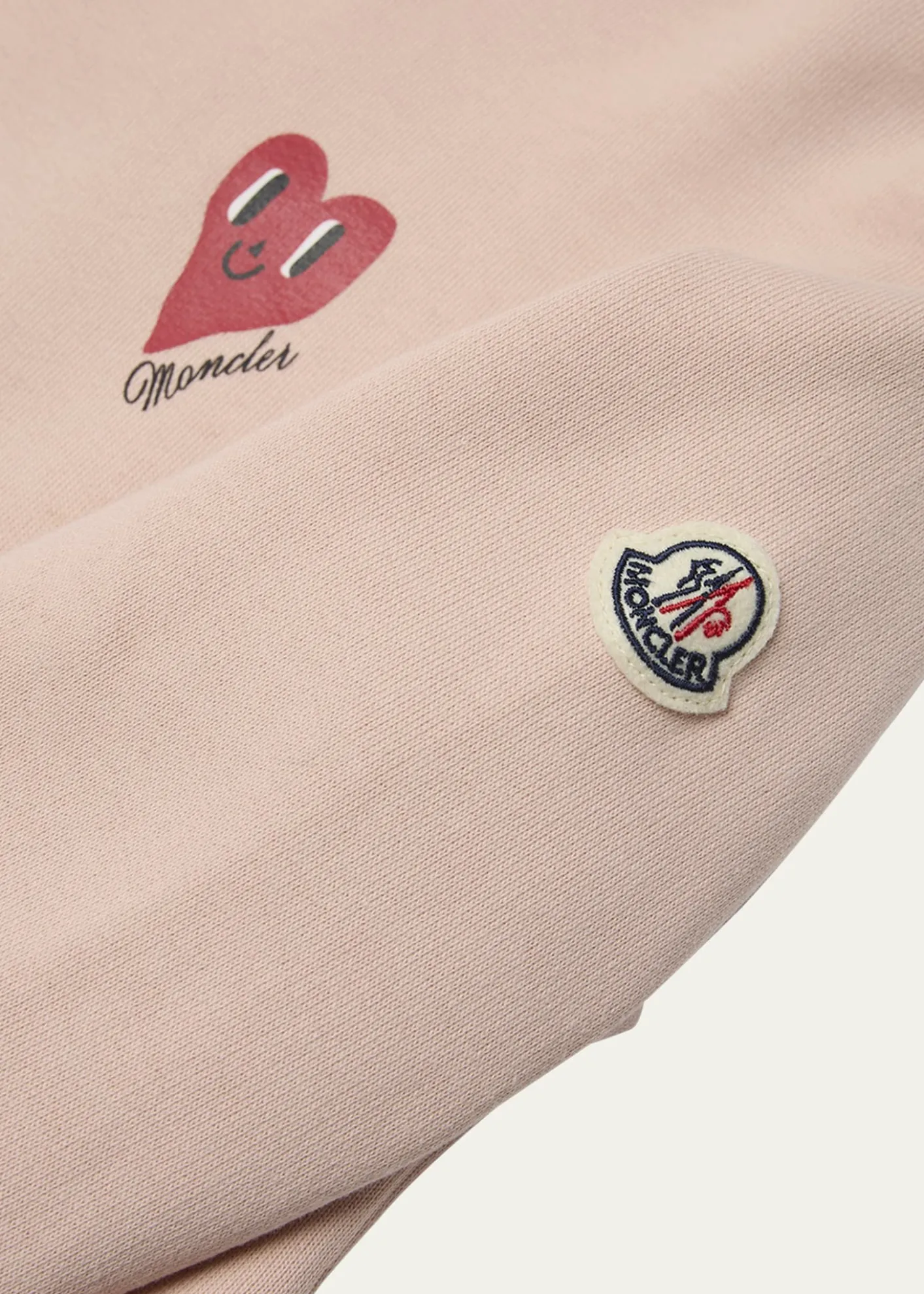 MonclerGirl's Heart Logo-Print Hooded Sweatshirt Dress, Size 12-14