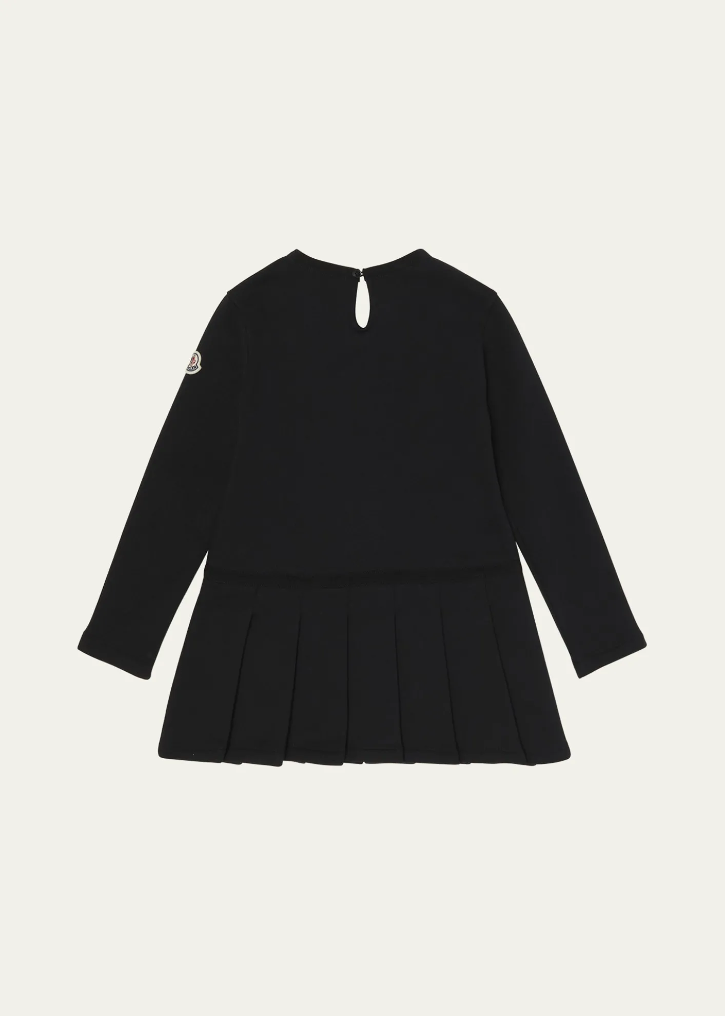 MonclerGirl's Logo Detail Pleated Sweatshirt Dress, Size 8-10