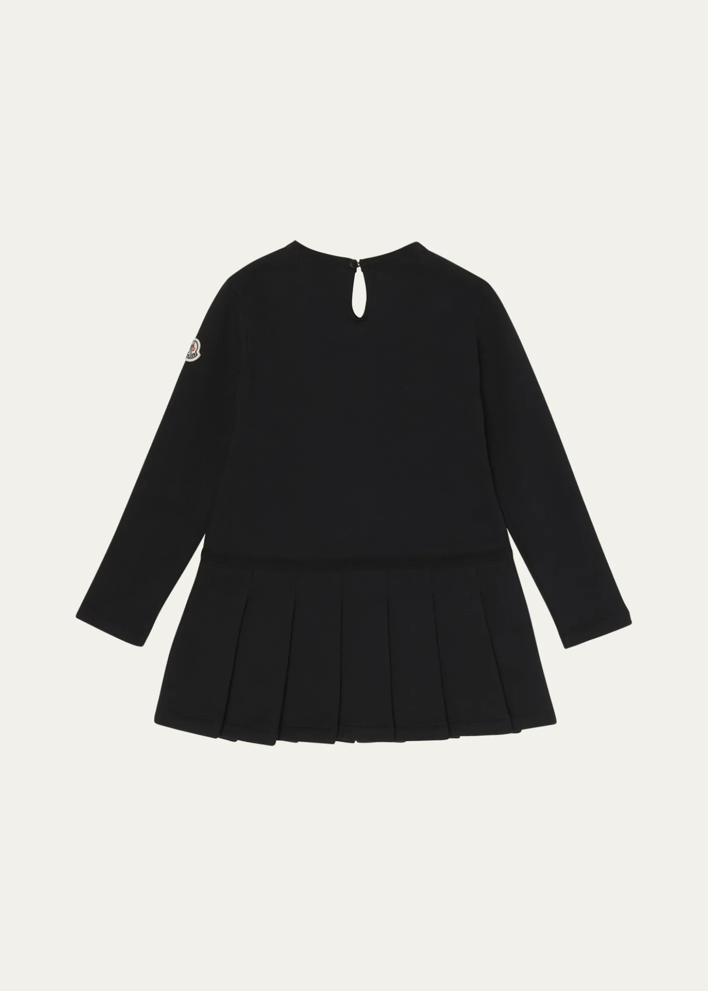 MonclerGirl's Logo Detail Pleated Sweatshirt Dress, Size 12-14
