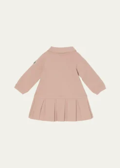 MonclerGirl's Long-Sleeve Pleated-Skirt Polo Dress, Size 12M-3