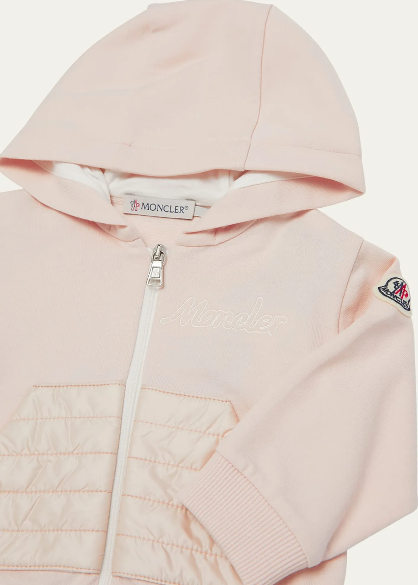 MonclerGirl's Two-Piece Logo-Embroidered Set, Size 3M-3