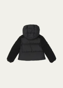 MonclerGirl's Zambaga Sparkly Hooded Down Jacket, Size 8-10