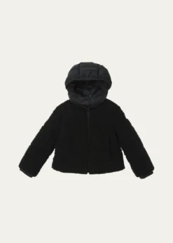 MonclerGirl's Zambaga Sparkly Hooded Down Jacket, Size 8-10