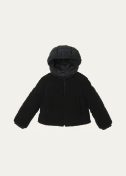 MonclerGirl's Zambaga Sparkly Hooded Down Jacket, Size 12-14