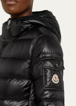 MonclerGlements Hooded Mid-Length Down Jacket