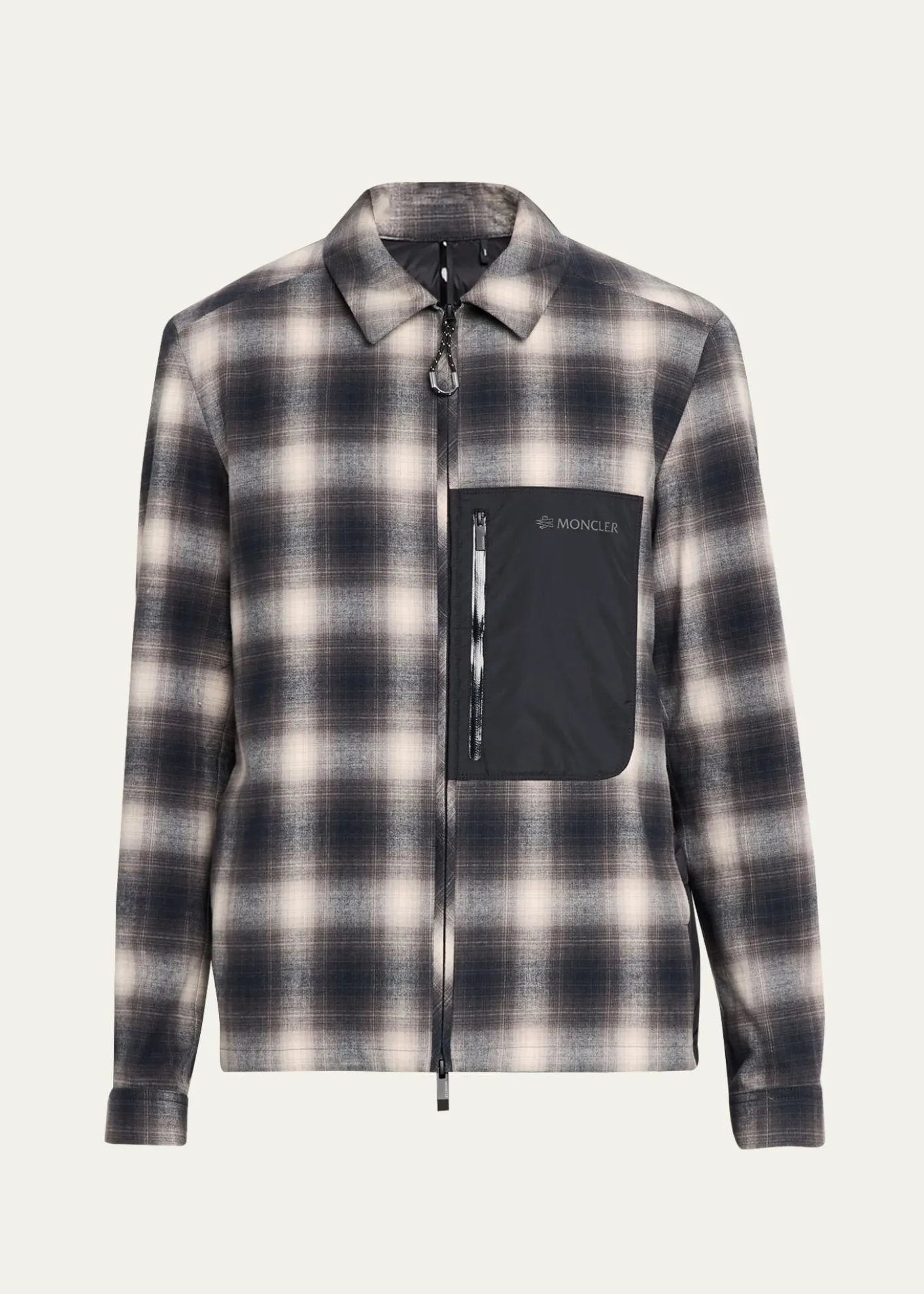 Moncler GrenobleMen's Plaid Mixed-Media Jacket