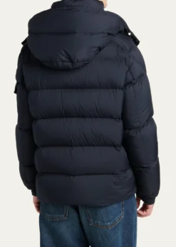 Moncler GrenobleMen's Quilted Hooded Puffer Jacket