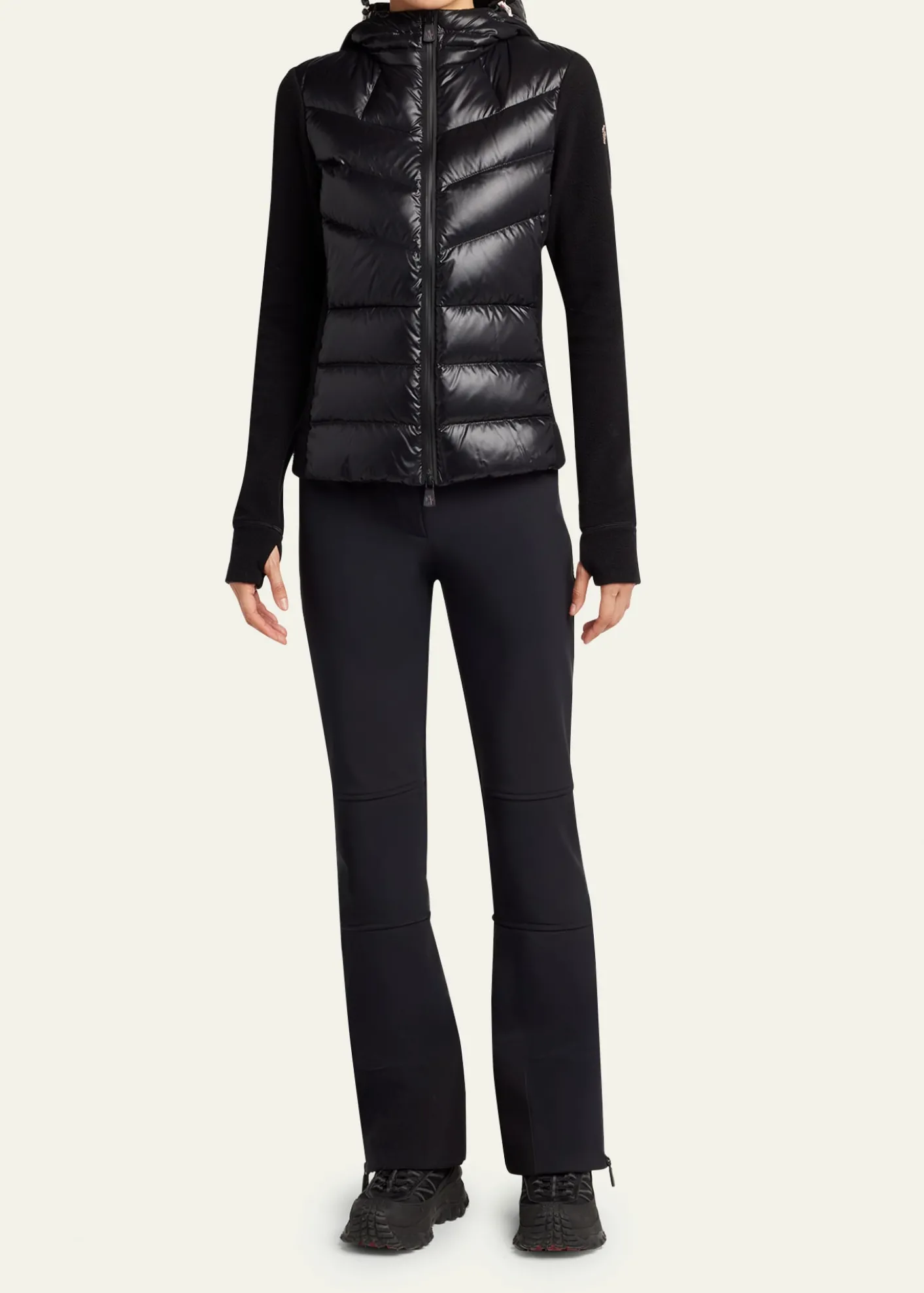 Moncler GrenoblePadded Down Zip-Up Hoodie Cardigan