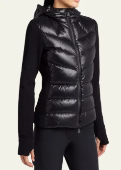 Moncler GrenoblePadded Down Zip-Up Hoodie Cardigan