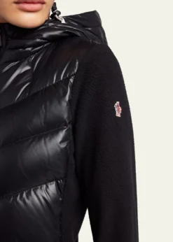 Moncler GrenoblePadded Down Zip-Up Hoodie Cardigan