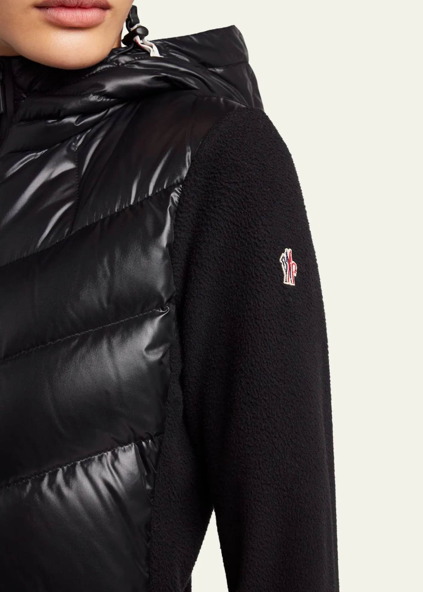 Moncler GrenoblePadded Down Zip-Up Hoodie Cardigan