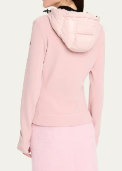 Moncler GrenoblePuffer Polar Fleece Zip-Up Cardigan