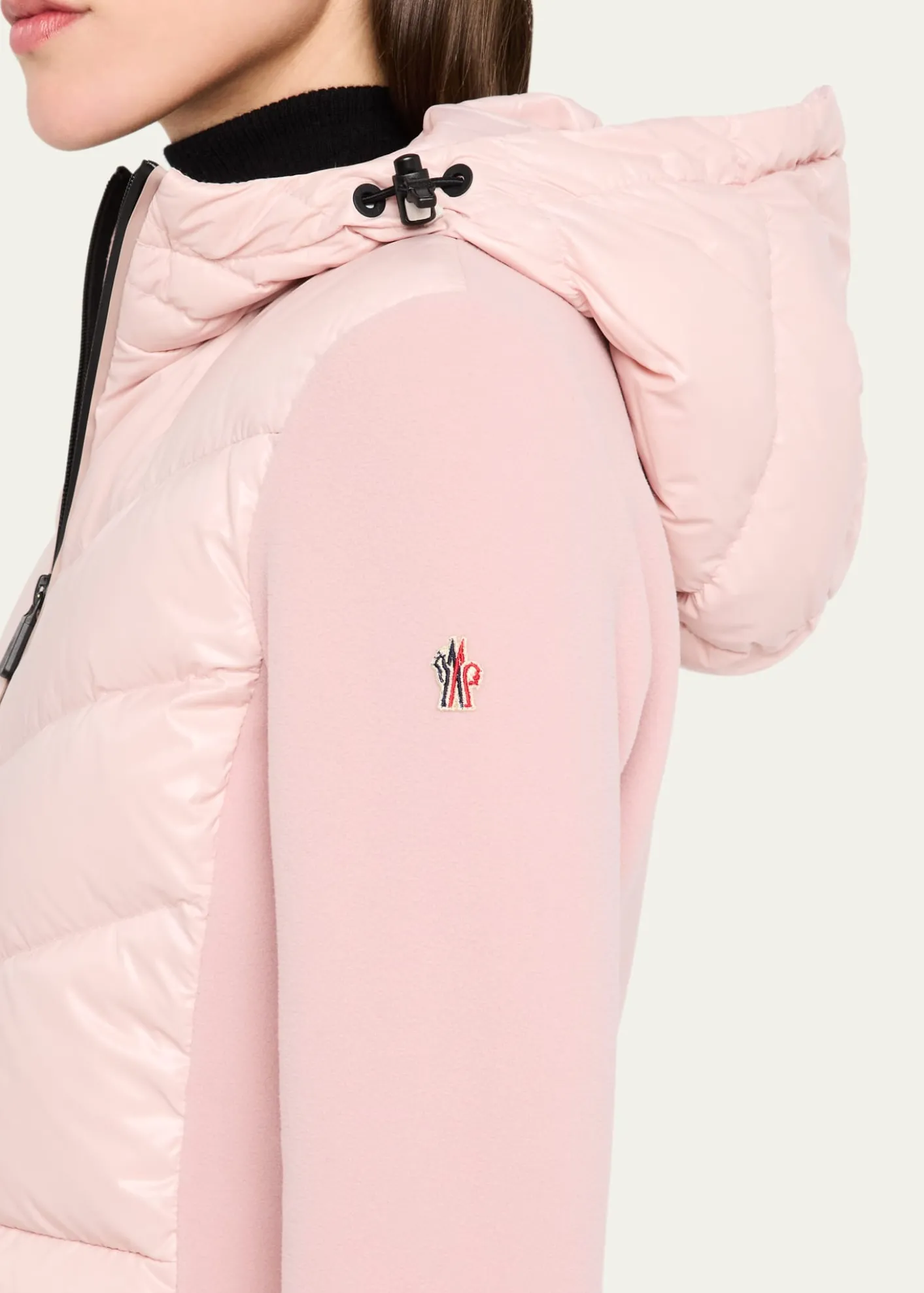 Moncler GrenoblePuffer Polar Fleece Zip-Up Cardigan