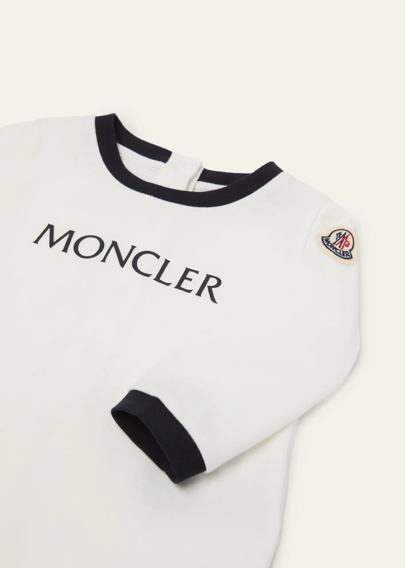 MonclerKid's Three-Piece Logo Cotton Ensemble Set, Size 1M-12M