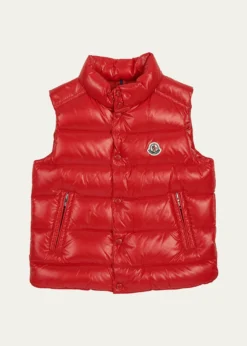MonclerKid's Tib Logo Quilted Vest, Size 8-14