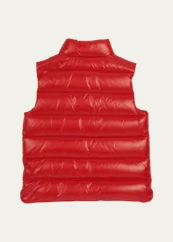 MonclerKid's Tib Logo Quilted Vest, Size 8-14