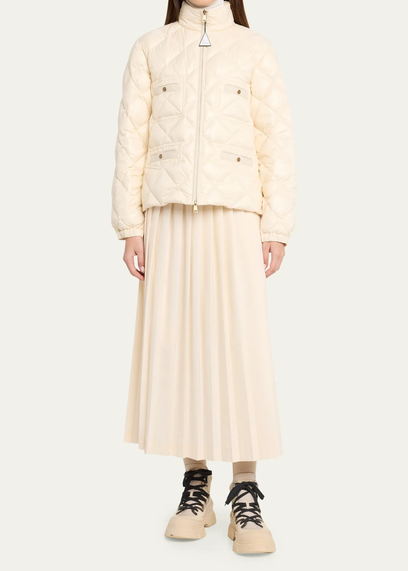 MonclerLavaret Quilted Short Down Jacket