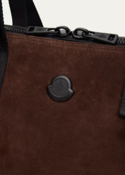 MonclerMen's Carlo Suede Leather-Trim Weekender Duffel Bag