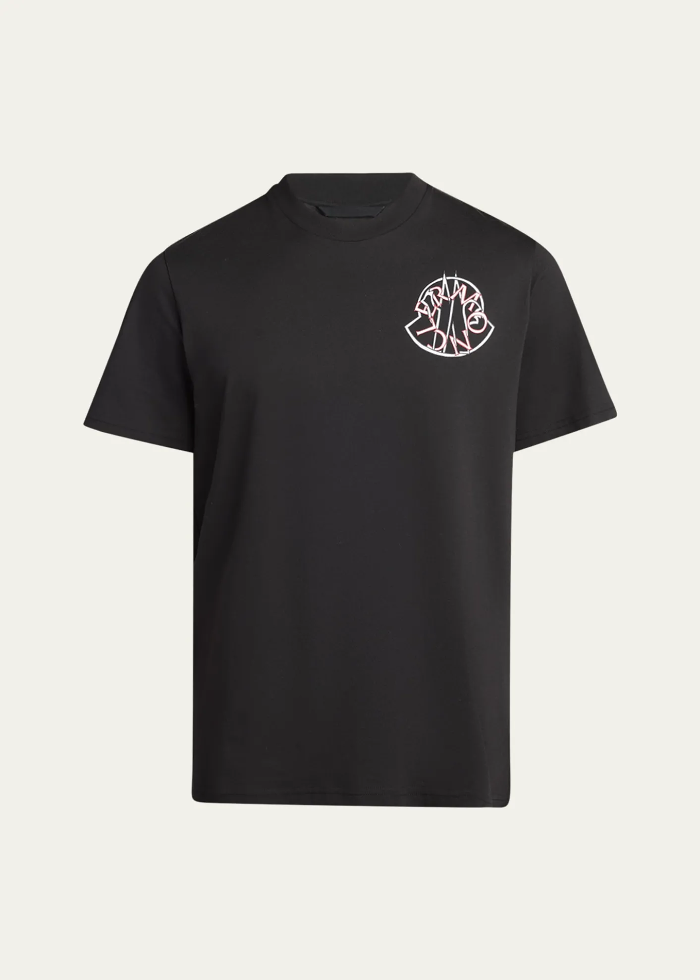 MonclerMen's Check Logo Graphic T-Shirt