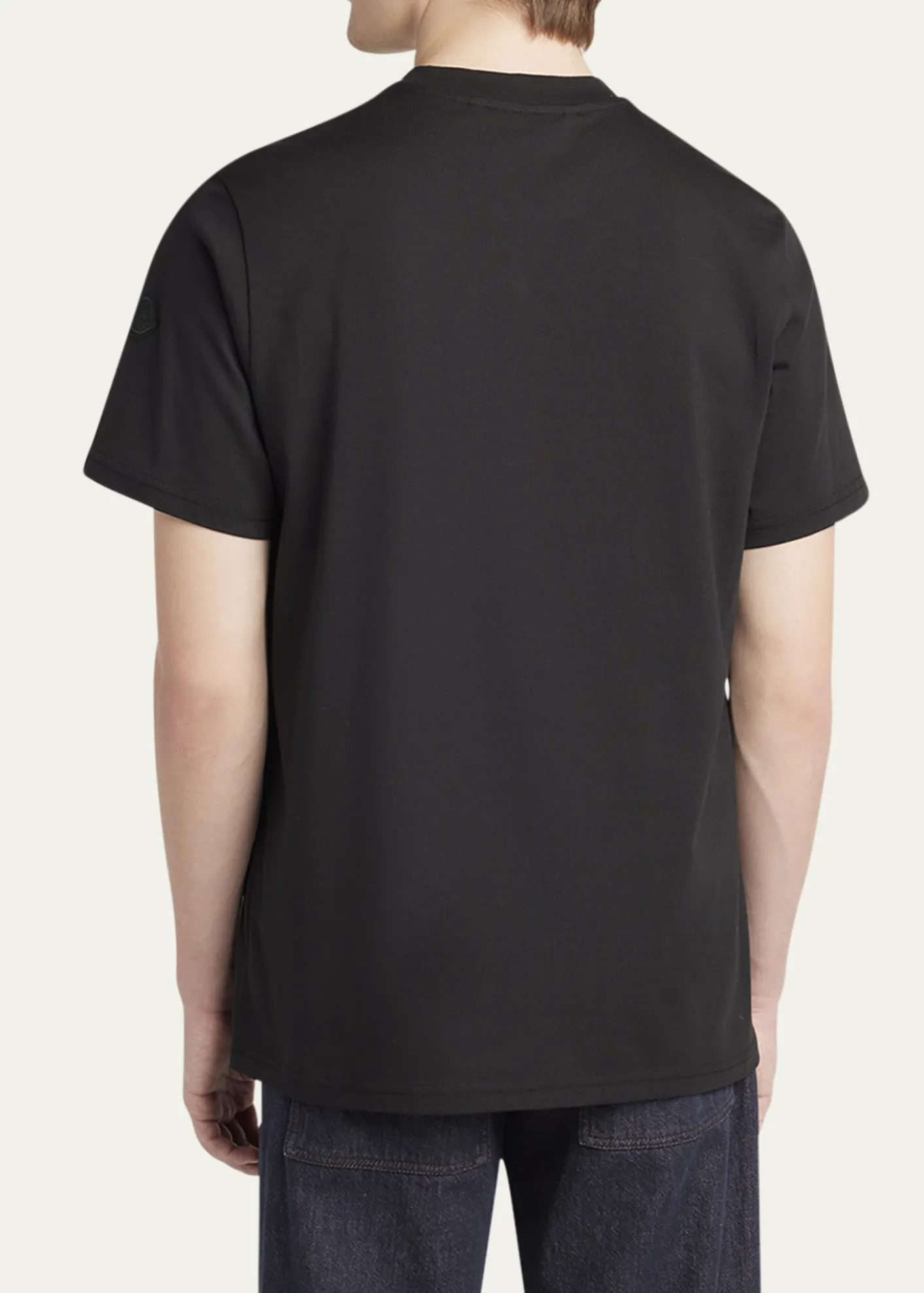 MonclerMen's Check Logo Graphic T-Shirt