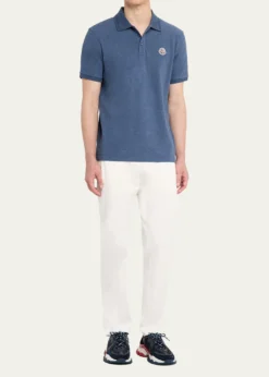 MonclerMen's Chest-Logo Pique Polo Shirt