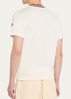 MonclerMen's Jersey Stripe-Ribbed Crewneck T-Shirt