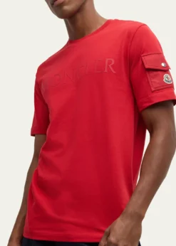 MonclerMen's Laminated Logo T-Shirt