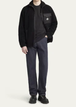 MonclerMen's Teddy Boucle Full-Zip Jacket