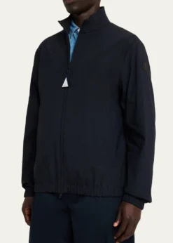 MonclerMen's Bonavent Linen-Blend Wind-Resistant Jacket