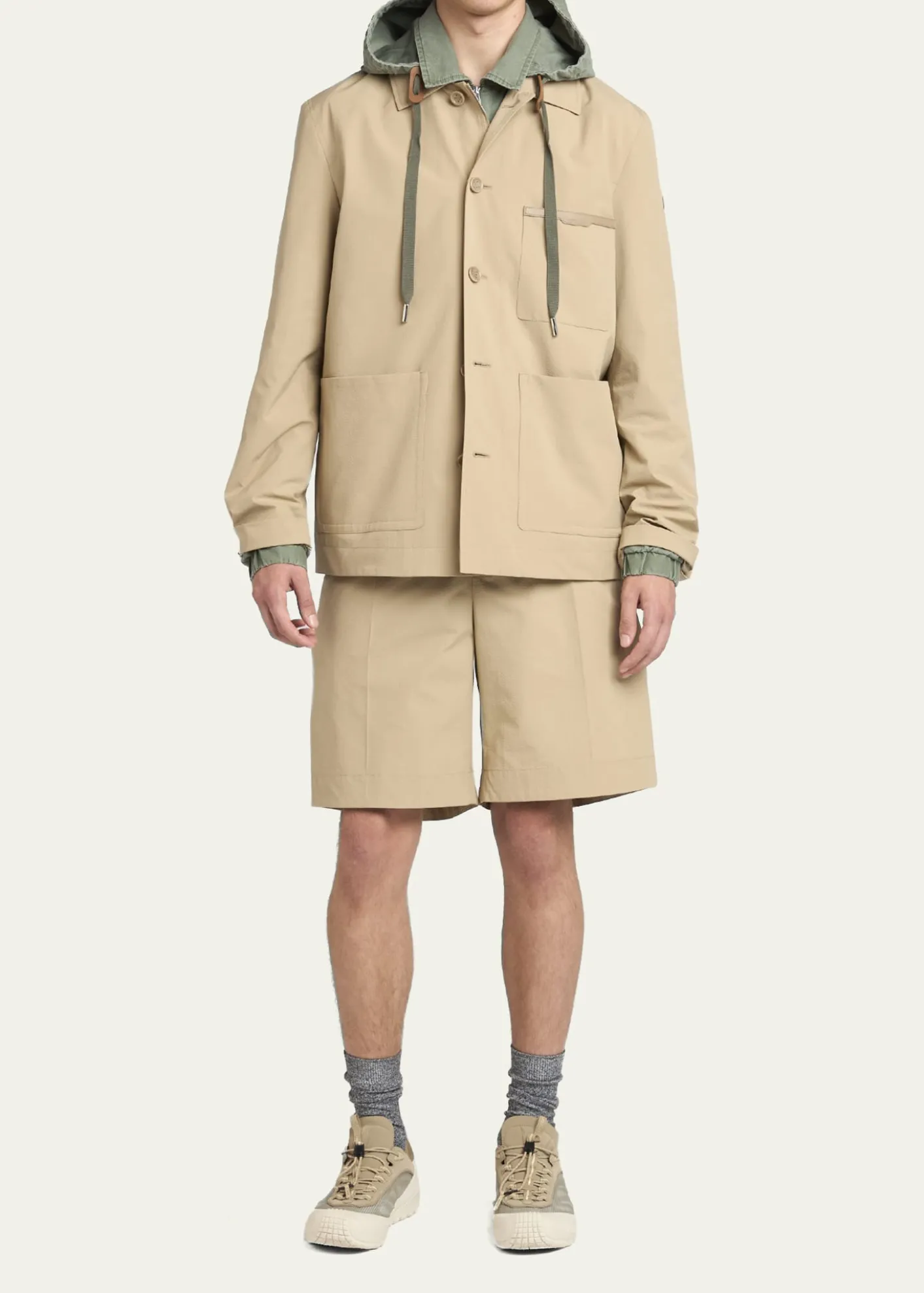 MonclerMen's Cotton Full-Zip Hooded Jacket