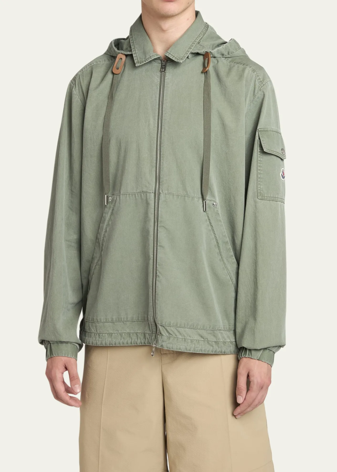 MonclerMen's Cotton Full-Zip Hooded Jacket