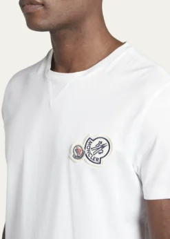 MonclerMen's Double Logo Cotton Jersey T-Shirt