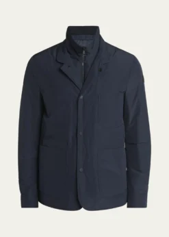 MonclerMen's Edit Navy Brieuc Jacket