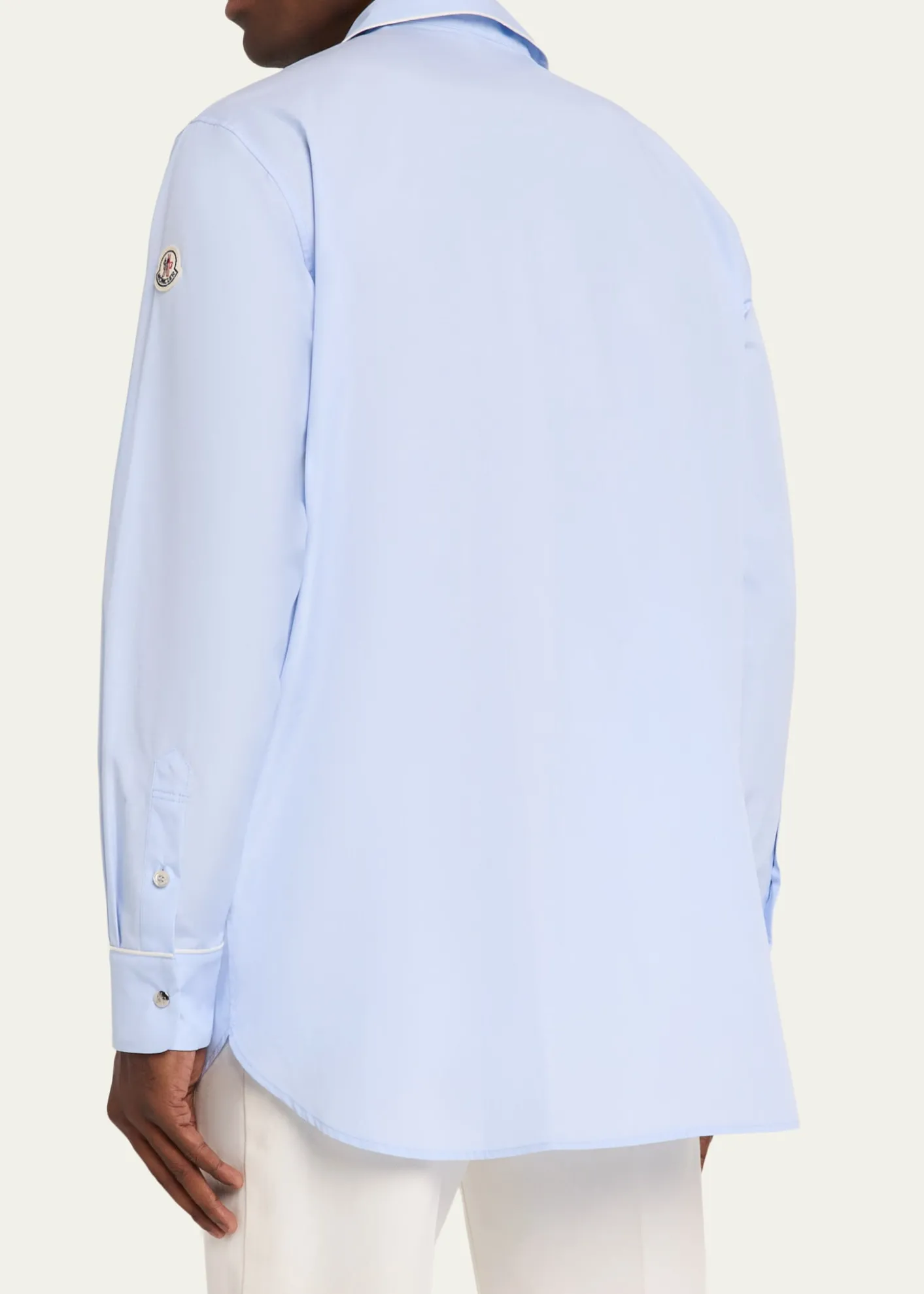 MonclerMen's Fil-a-Fil Cotton Long-Sleeve Shirt