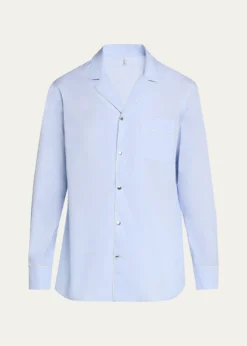 MonclerMen's Fil-a-Fil Cotton Long-Sleeve Shirt