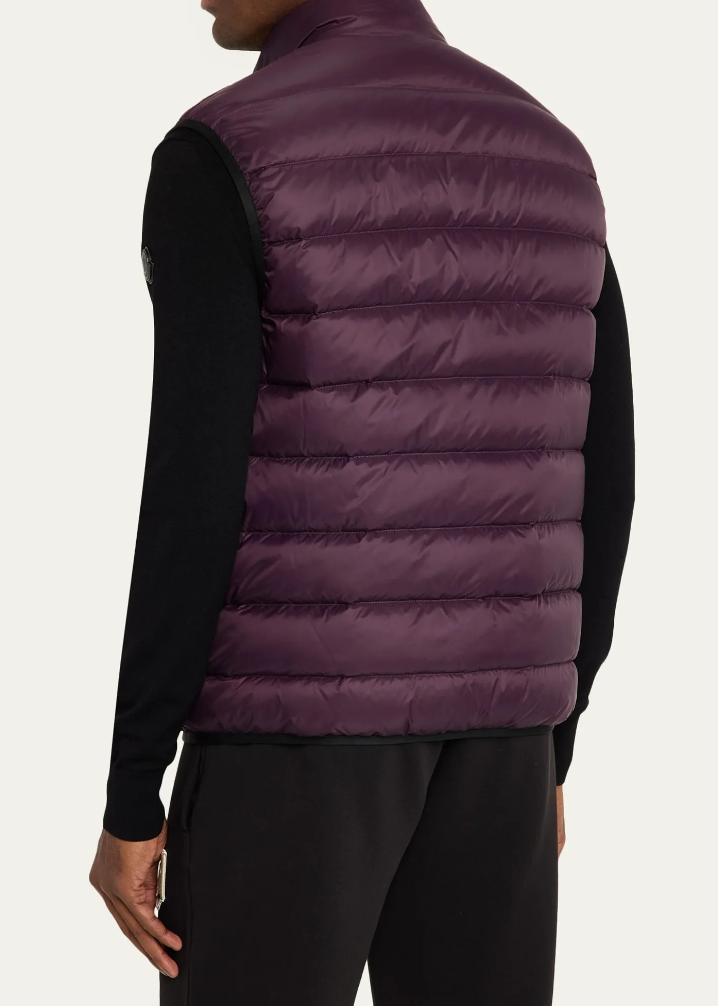 MonclerMen's Full-Zip Nylon Quilted Vest