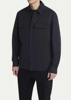 MonclerMen's Gabardine Snap-Front Overshirt