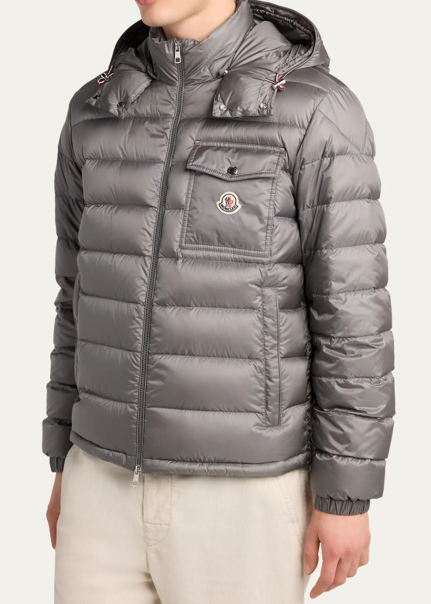 MonclerMen's Hood Logo Puffer Jacket