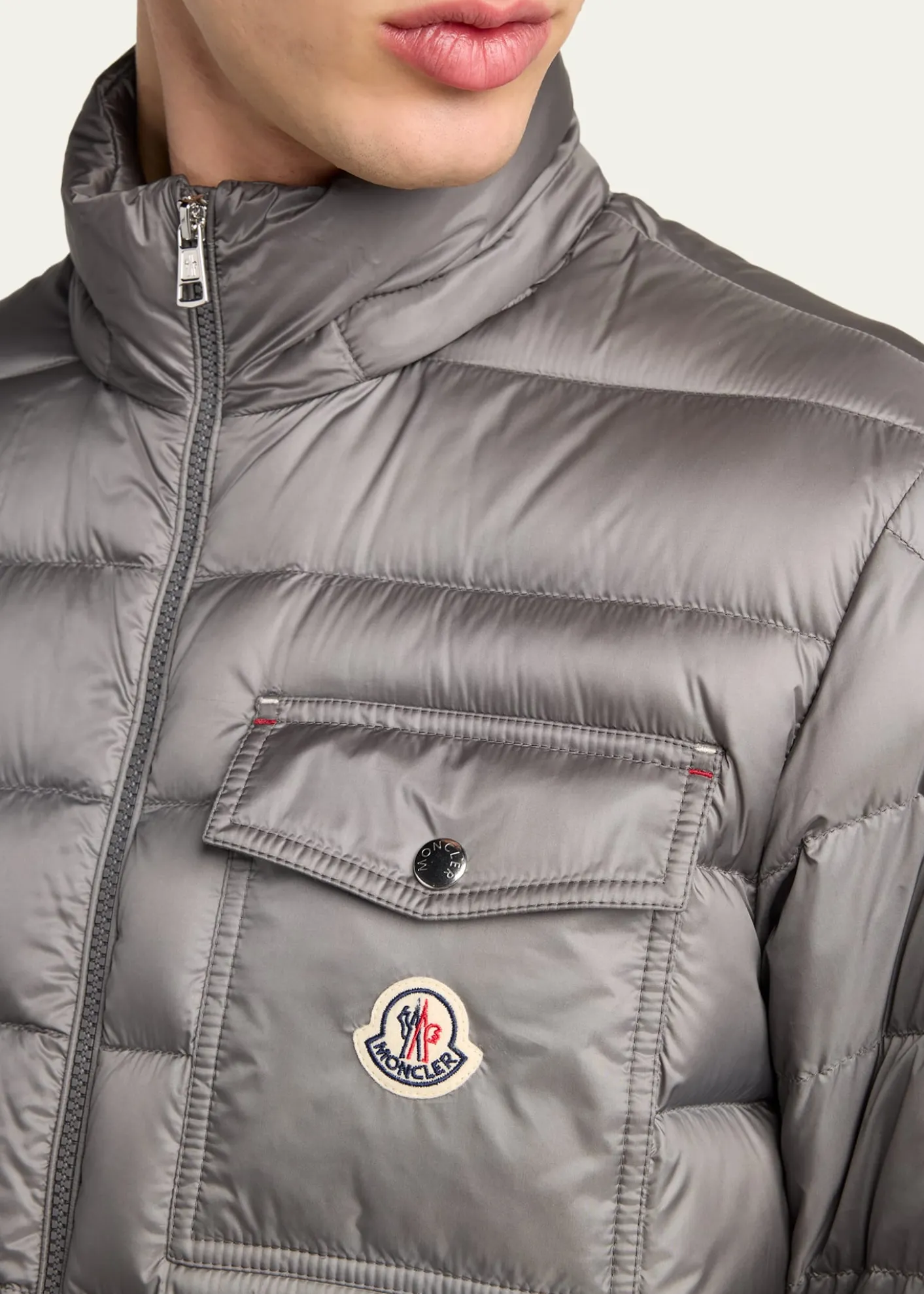 MonclerMen's Hood Logo Puffer Jacket